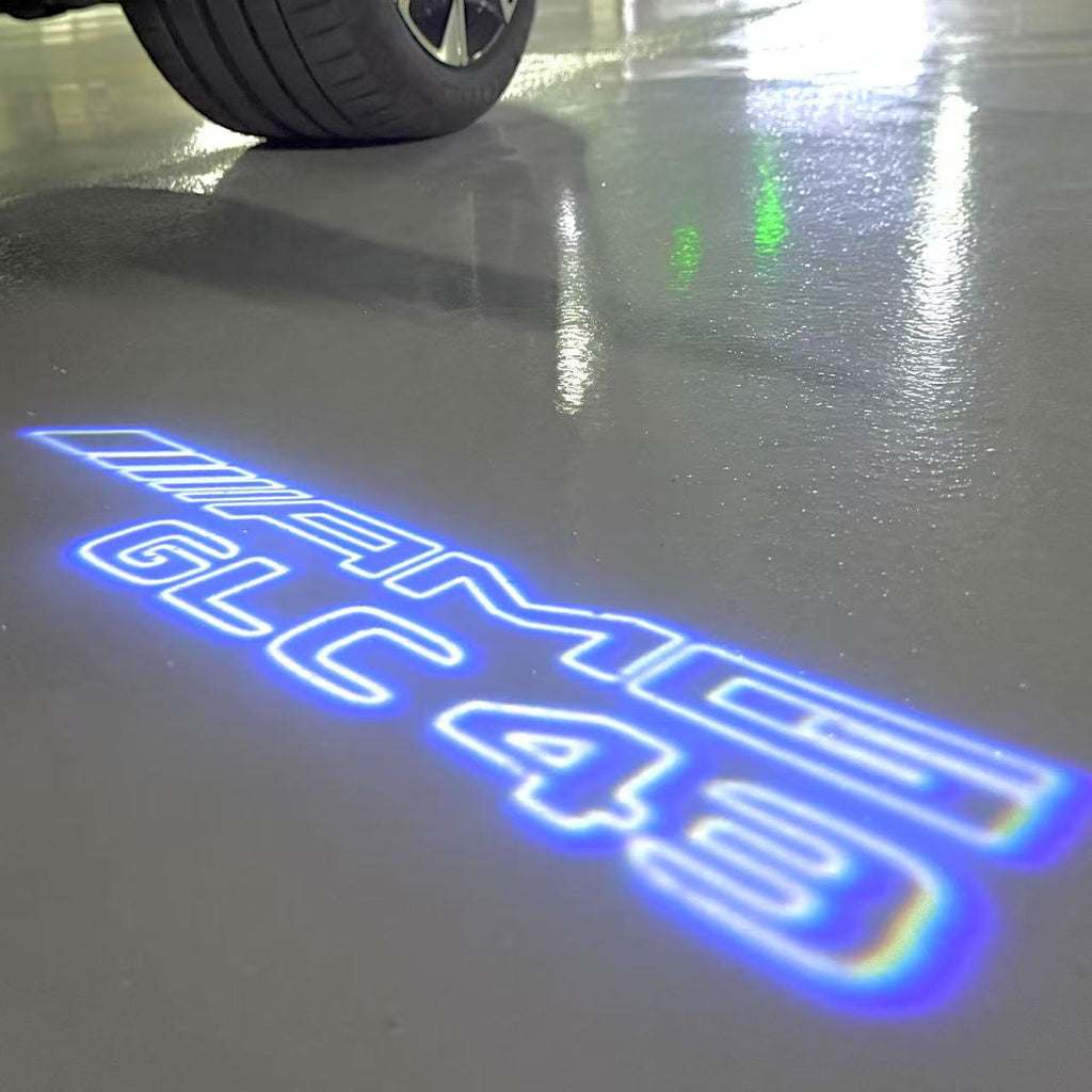 MERCEDES BENZ GLC43 AMG LOGO PROJECTOT LIGHTS  (quantity 1 = 1 set /2 door lights with 2 logo films)Nr.02M353