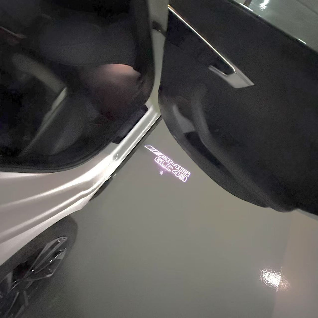 MERCEDES BENZ GLC43 AMG LOGO PROJECTOT LIGHTS  (quantity 1 = 1 set /2 door lights with 2 logo films)Nr.02M354