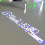 MERCEDES BENZ GLC43 AMG LOGO PROJECTOT LIGHTS  (quantity 1 = 1 set /2 door lights with 2 logo films)Nr.02M355