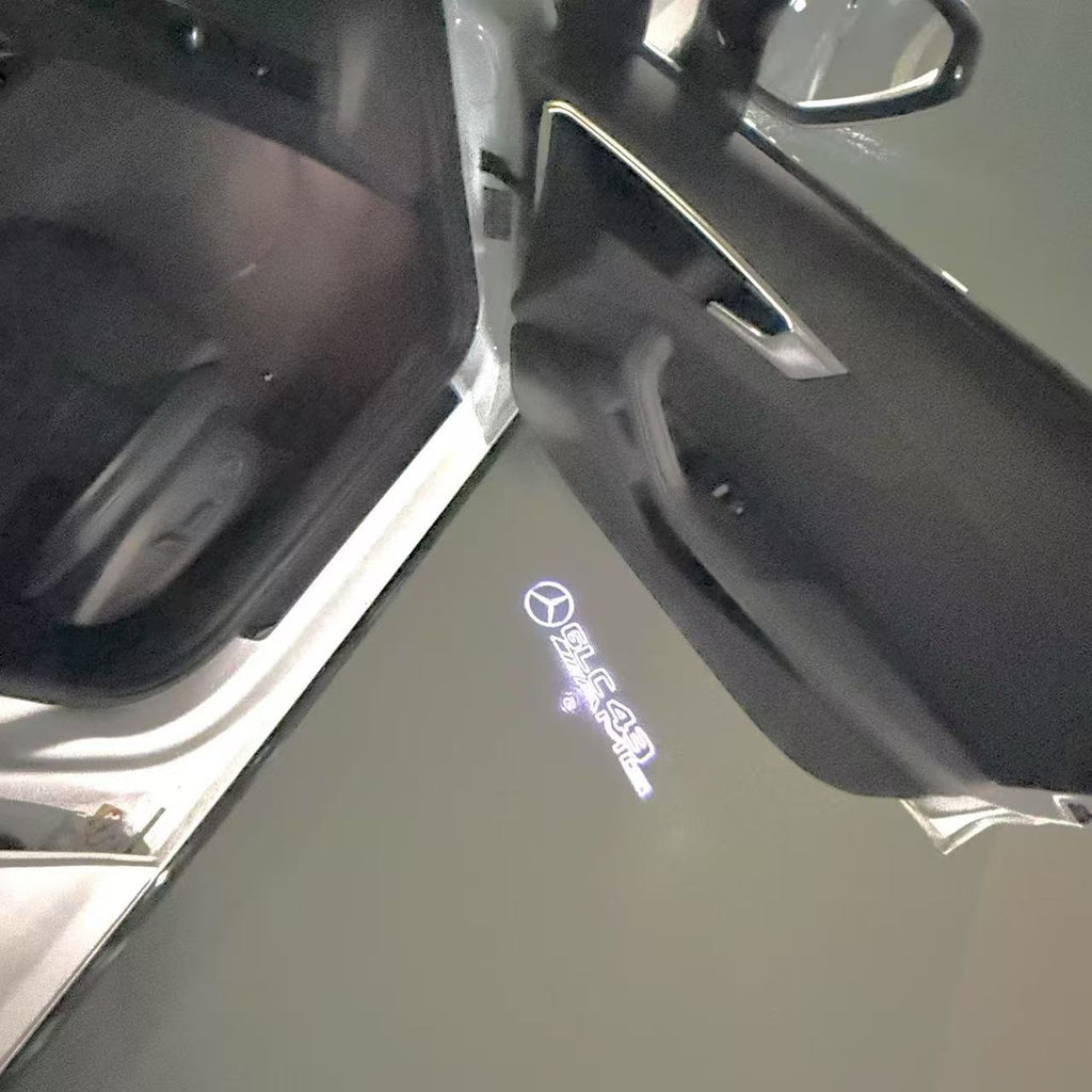 MERCEDES BENZ GLC43 AMG LOGO PROJECTOT LIGHTS  (quantity 1 = 1 set /2 door lights with 2 logo films)Nr.02M355