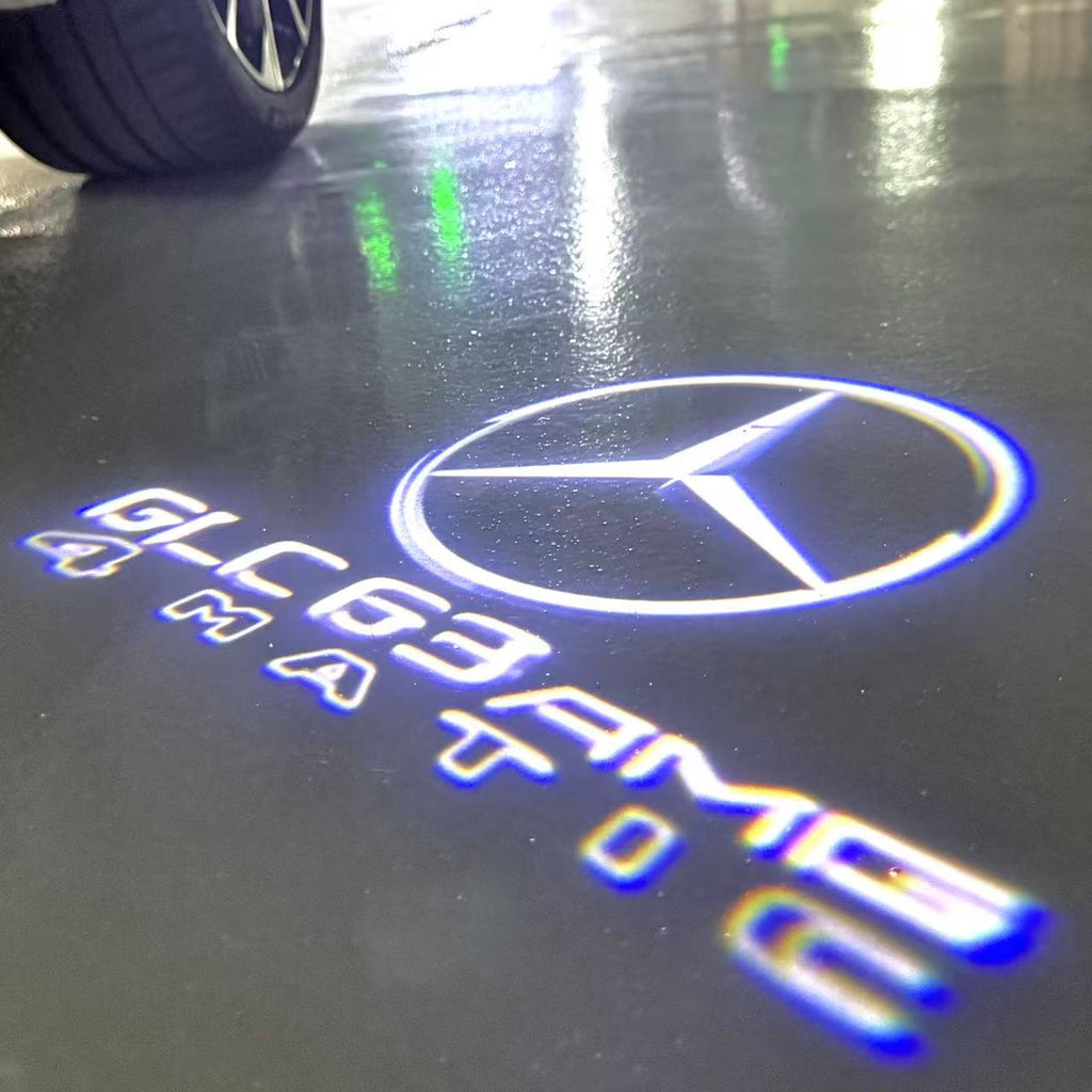 MERCEDES BENZ GLC63 AMG LOGO PROJECTOT LIGHTS  (quantity 1 = 1 set /2 door lights with 2 logo films)Nr.02M360