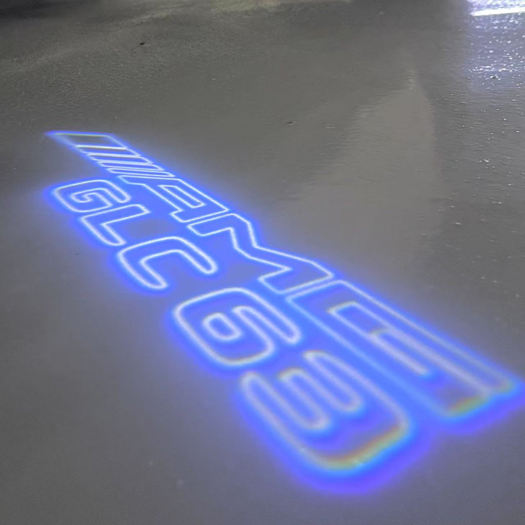 MERCEDES BENZ GLC63 AMG LOGO PROJECTOT LIGHTS  (quantity 1 = 1 set /2 door lights with 2 logo films)Nr.02M358