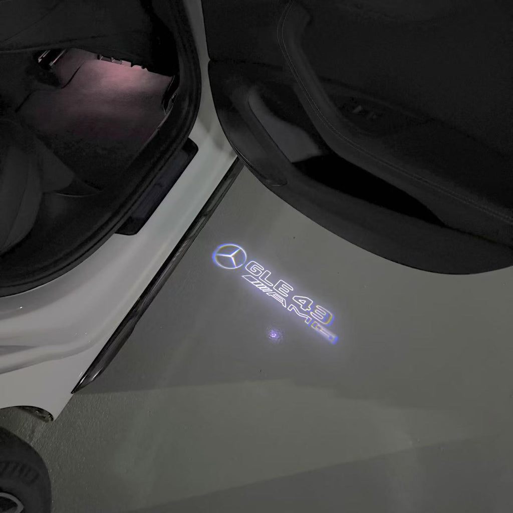 MERCEDES BENZ GLE43 AMG LOGO PROJECTOT LIGHTS  (quantity 1 = 1 set /2 door lights with 2 logo films)Nr.02M367