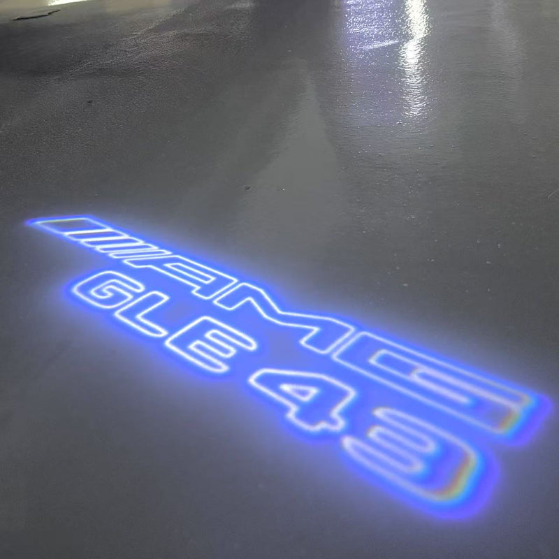 MERCEDES BENZ GLE43 AMG LOGO PROJECTOT LIGHTS  (quantity 1 = 1 set /2 door lights with 2 logo films)Nr.02M363