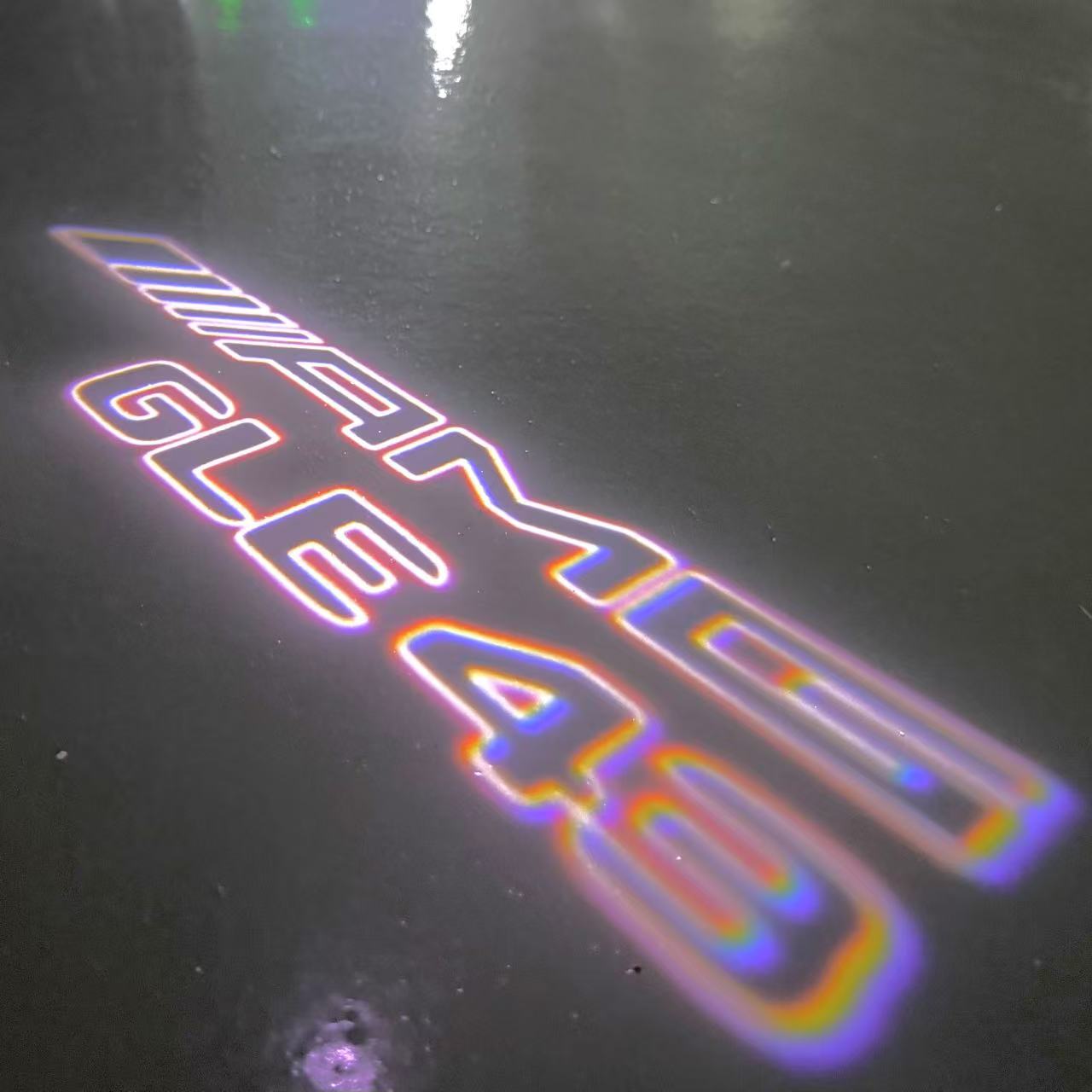 MERCEDES BENZ GLE43 AMG LOGO PROJECTOT LIGHTS  (quantity 1 = 1 set /2 door lights with 2 logo films)Nr.02M366