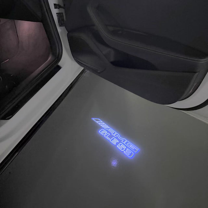 MERCEDES BENZ GLE53 AMG LOGO PROJECTOT LIGHTS  (quantity 1 = 1 set /2 door lights with 2 logo films)Nr.02M368