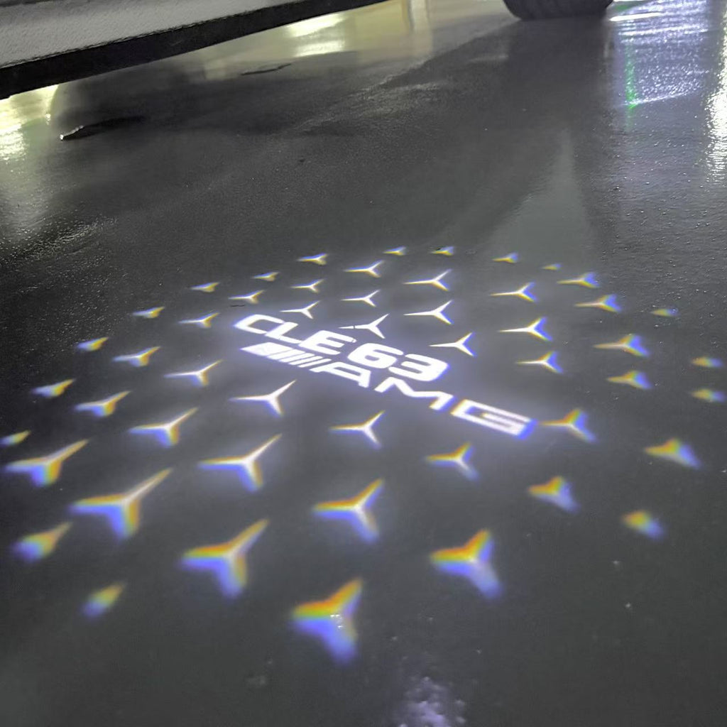 MERCEDES BENZ GLE63 AMG LOGO PROJECTOT LIGHTS  (quantity 1 = 1 set /2 door lights with 2 logo films)Nr.02M375