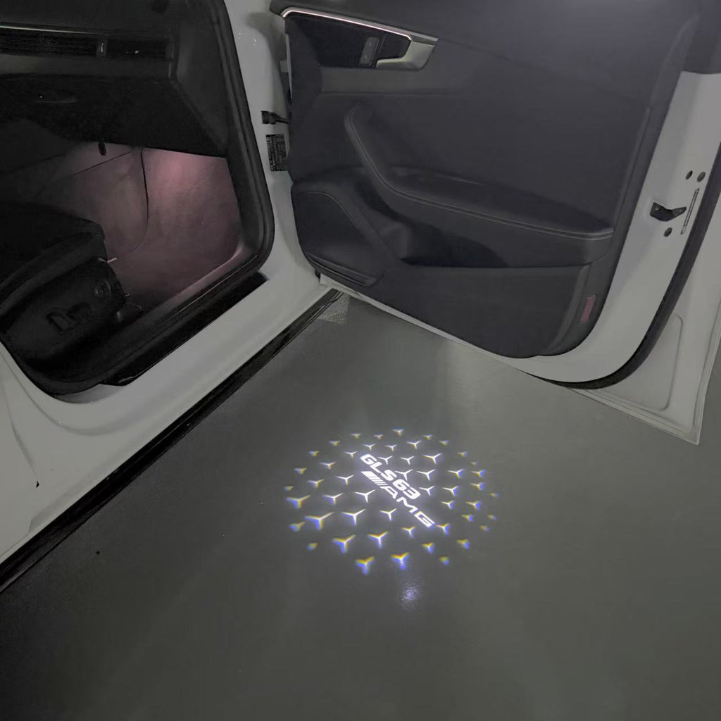 MERCEDES BENZ GLS63 AMG LOGO PROJECTOT LIGHTS  (quantity 1 = 1 set /2 door lights with 2 logo films)Nr.02M382