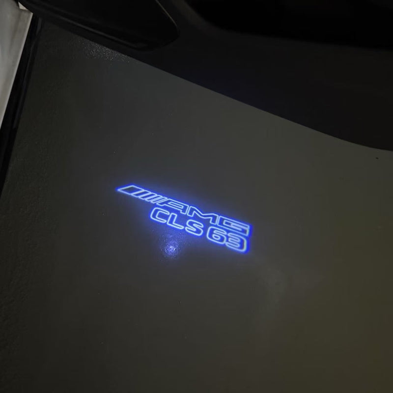 MERCEDES BENZ CLS63 AMG LOGO PROJECTOT LIGHTS  (quantity 1 = 1 set /2 door lights with 2 logo films)Nr.02M278