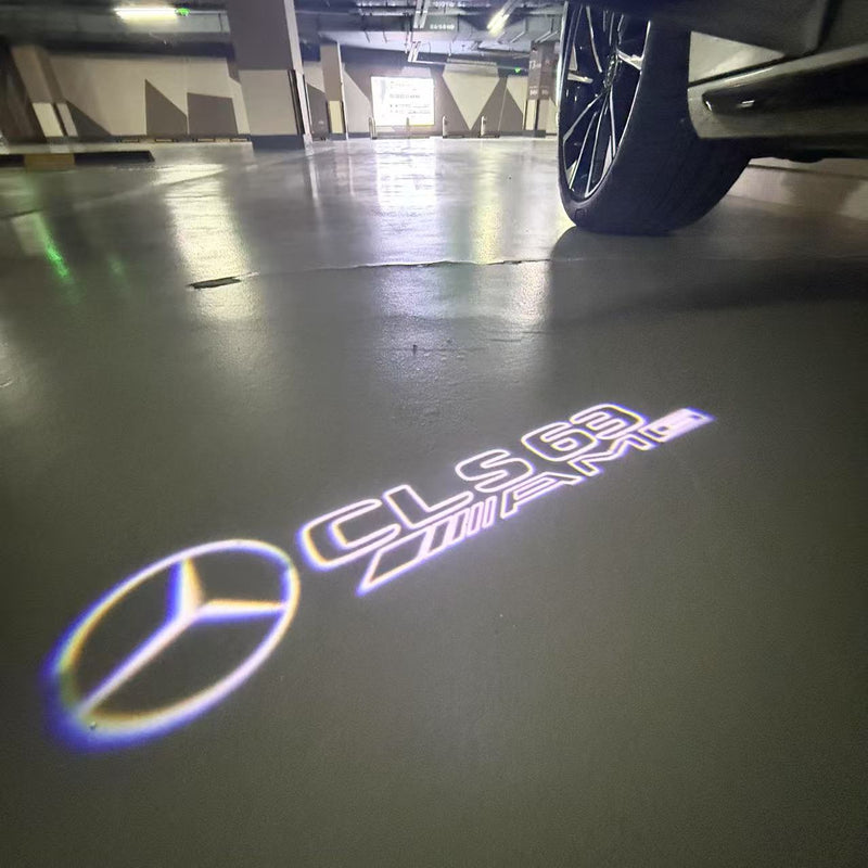 MERCEDES BENZ CLS63 AMG LOGO PROJECTOT LIGHTS  (quantity 1 = 1 set /2 door lights with 2 logo films)Nr.02M282