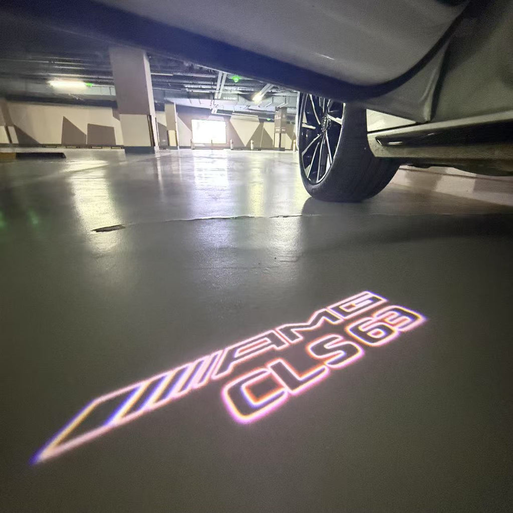 MERCEDES BENZ CLS63 AMG LOGO PROJECTOT LIGHTS  (quantity 1 = 1 set /2 door lights with 2 logo films)Nr.02M281