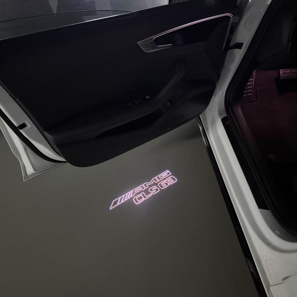 MERCEDES BENZ CLS63 AMG LOGO PROJECTOT LIGHTS  (quantity 1 = 1 set /2 door lights with 2 logo films)Nr.02M281