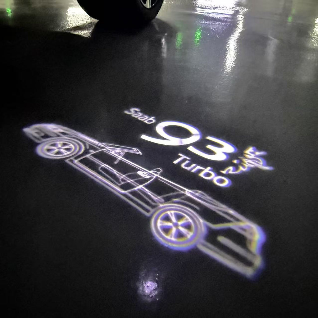 SAAB  Original LOGO PROJECROTR LIGHTS Nr.25184  (quantity 1 = 1 sets/2 door lights)