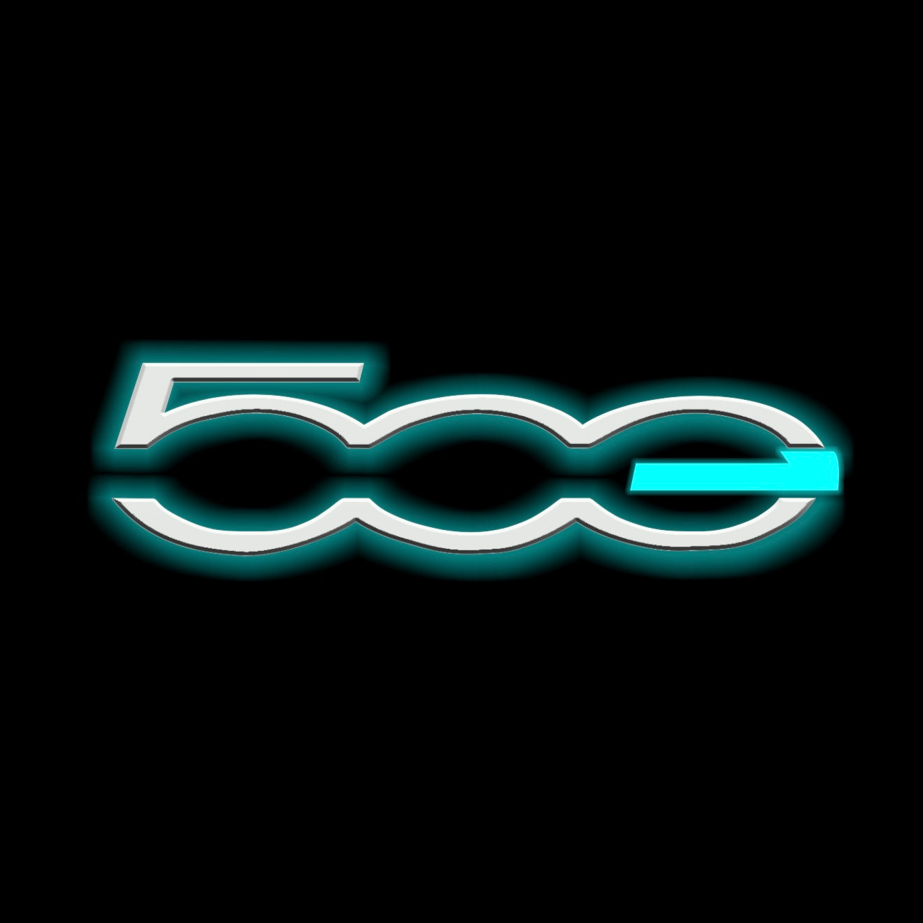 FIAT 500 LOGO PROJECTOT LIGHTS  (quantity  1 =  2 Logo Film /  2 door lights)Nr.48ER05