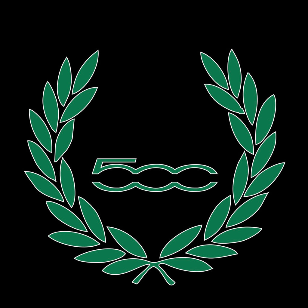 FIAT 500 LOGO PROJECTOT LIGHTS  (quantity  1 =  2 Logo Film /  2 door lights)Nr.48ER25