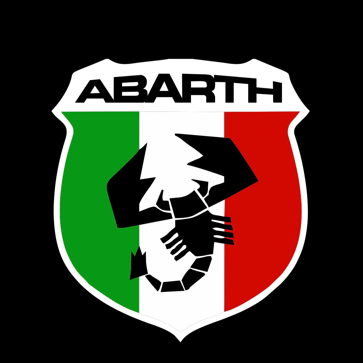 FIAT ABARTH LOGO PROJECTOT LIGHTS  (quantity  1 =  2 Logo Film /  2 door lights)Nr.48ER02