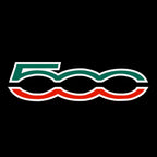 FIAT 500 LOGO PROJECTOT LIGHTS  (quantity  1 =  2 Logo Film /  2 door lights)Nr.48ER07