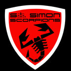 FIAT ABARTH  LOGO PROJECTOT LIGHTS  (quantity  1 =  2 Logo Film /  2 door lights)Nr.48ER26