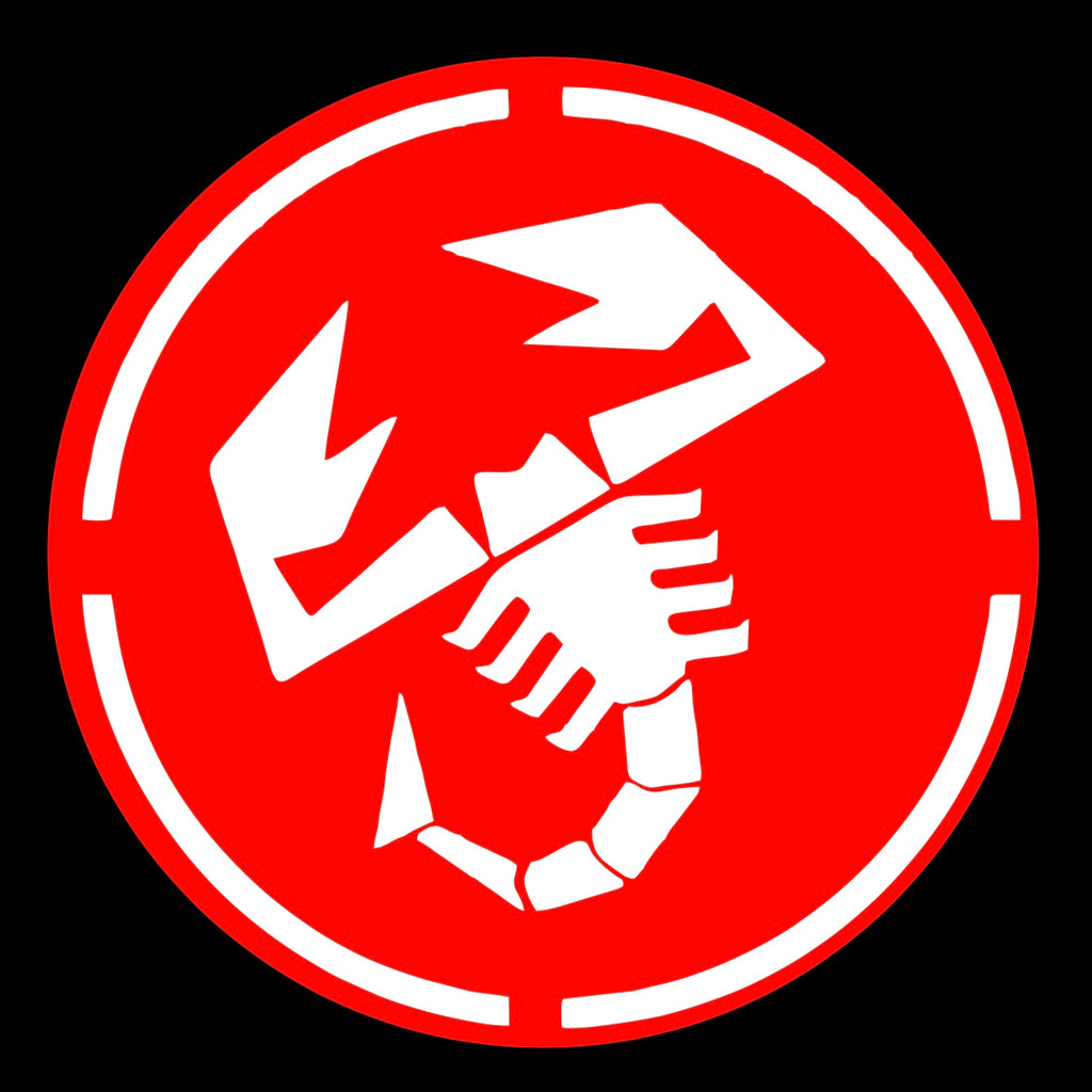 FIAT ABARTH LOGO PROJECTOT LIGHTS  (quantity  1 =  2 Logo Film /  2 door lights)Nr.48ER15