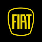 FIAT ORIGINAL LOGO PROJECTOT LIGHTS  (quantity  1 =  2 Logo Film /  2 door lights)Nr.48ER19