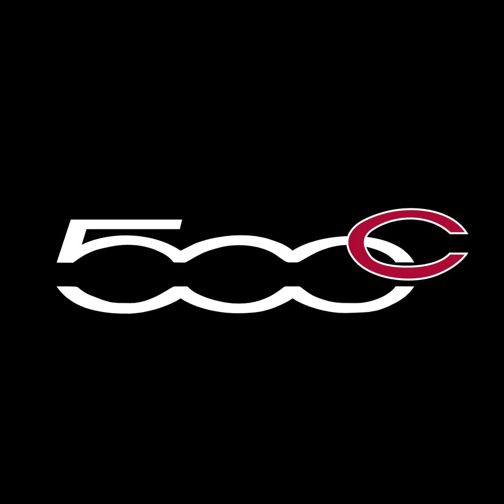 FIAT 500 LOGO PROJECTOT LIGHTS  (quantity  1 =  2 Logo Film /  2 door lights)Nr.48ER30