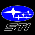 SUBARU STI LOGO PROJECROTR LIGHTS (quantity 1 = 1 sets/2 door lights) Nr.03d06