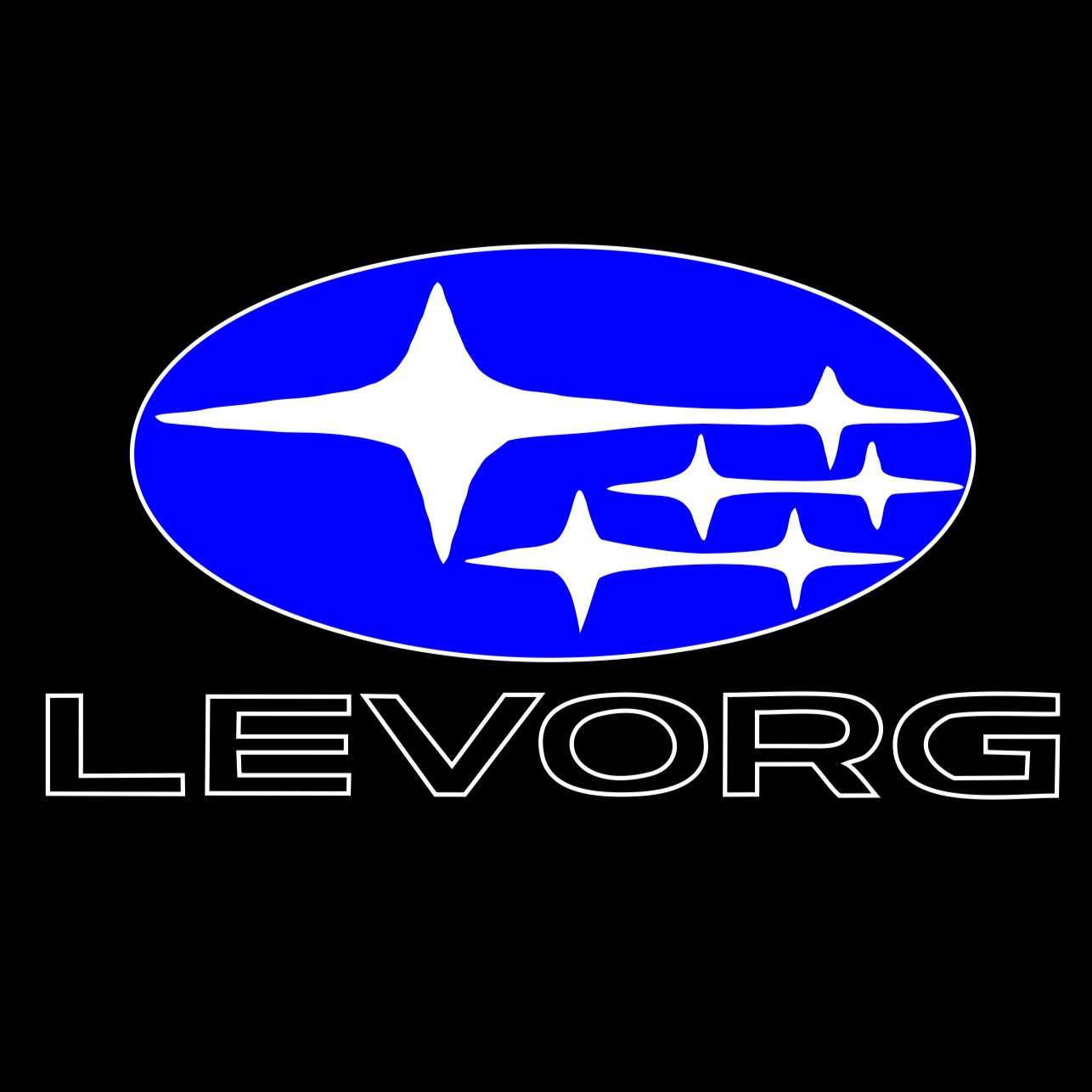 SUBARU LEVORG LOGO PROJECROTR LIGHTS (quantity 1 = 1 sets/2 door lights) Nr.03d7