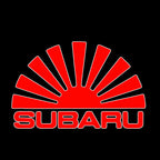SUBARU Original LOGO PROJECROTR LIGHTS (quantity 1 = 1 sets/2 door lights) Nr.03d14