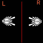 SUBARU Original LOGO PROJECROTR LIGHTS (quantity 1 = 1 sets/2 door lights) Nr.03d13