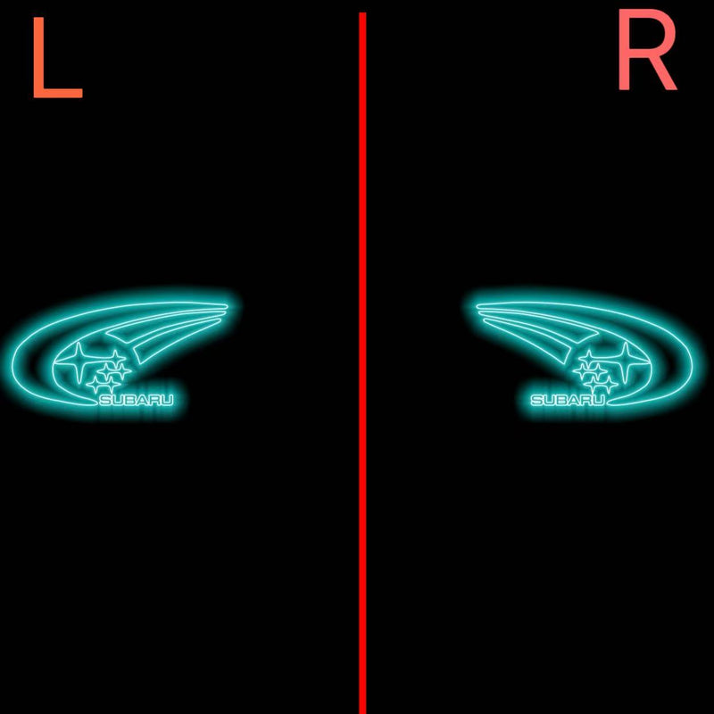 SUBARU LOGO PROJECROTR LIGHTS Nr.03 (Menge 1 = 1 Satz/2 Türleuchten) 