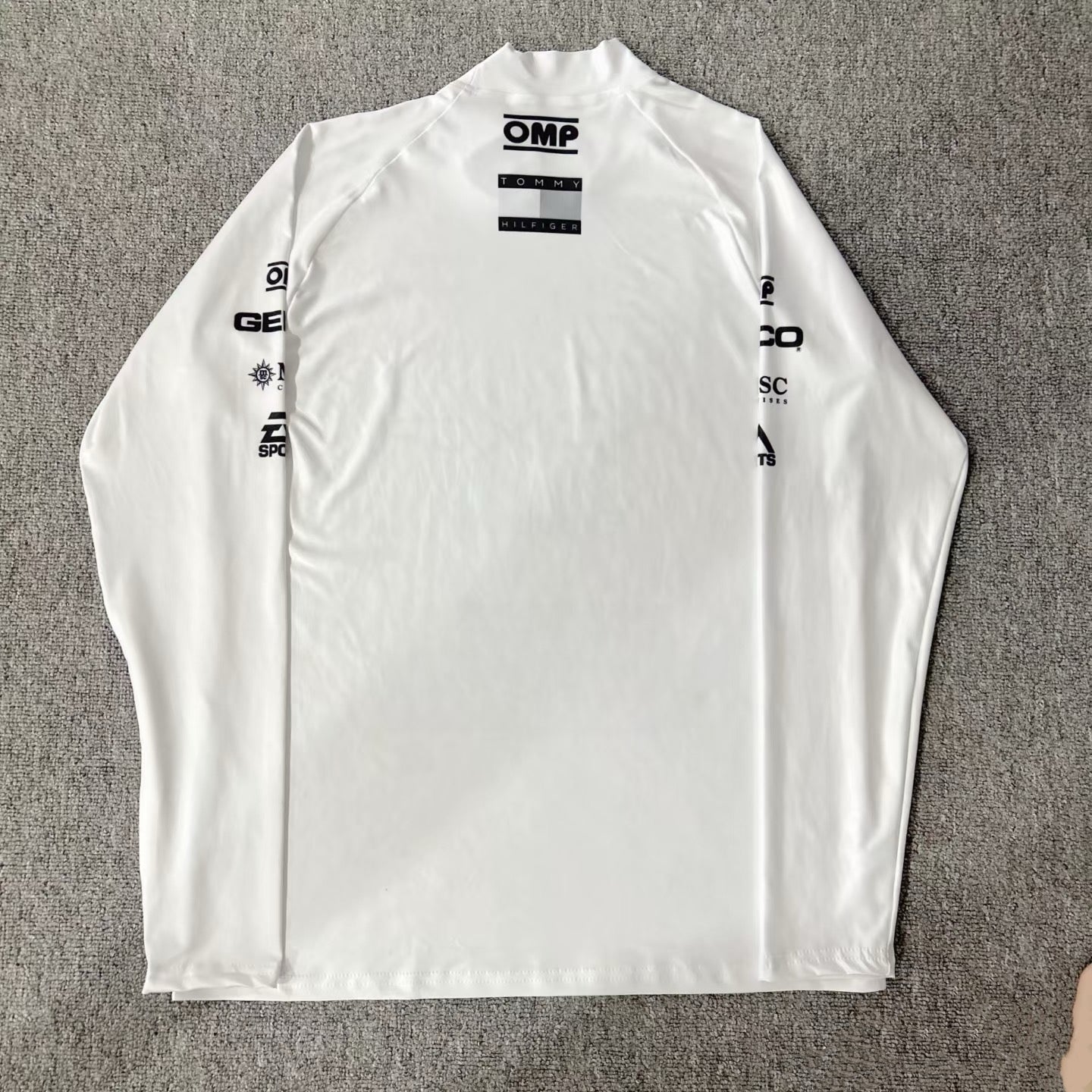 Brad Pitt same style F1 tight racing suit White