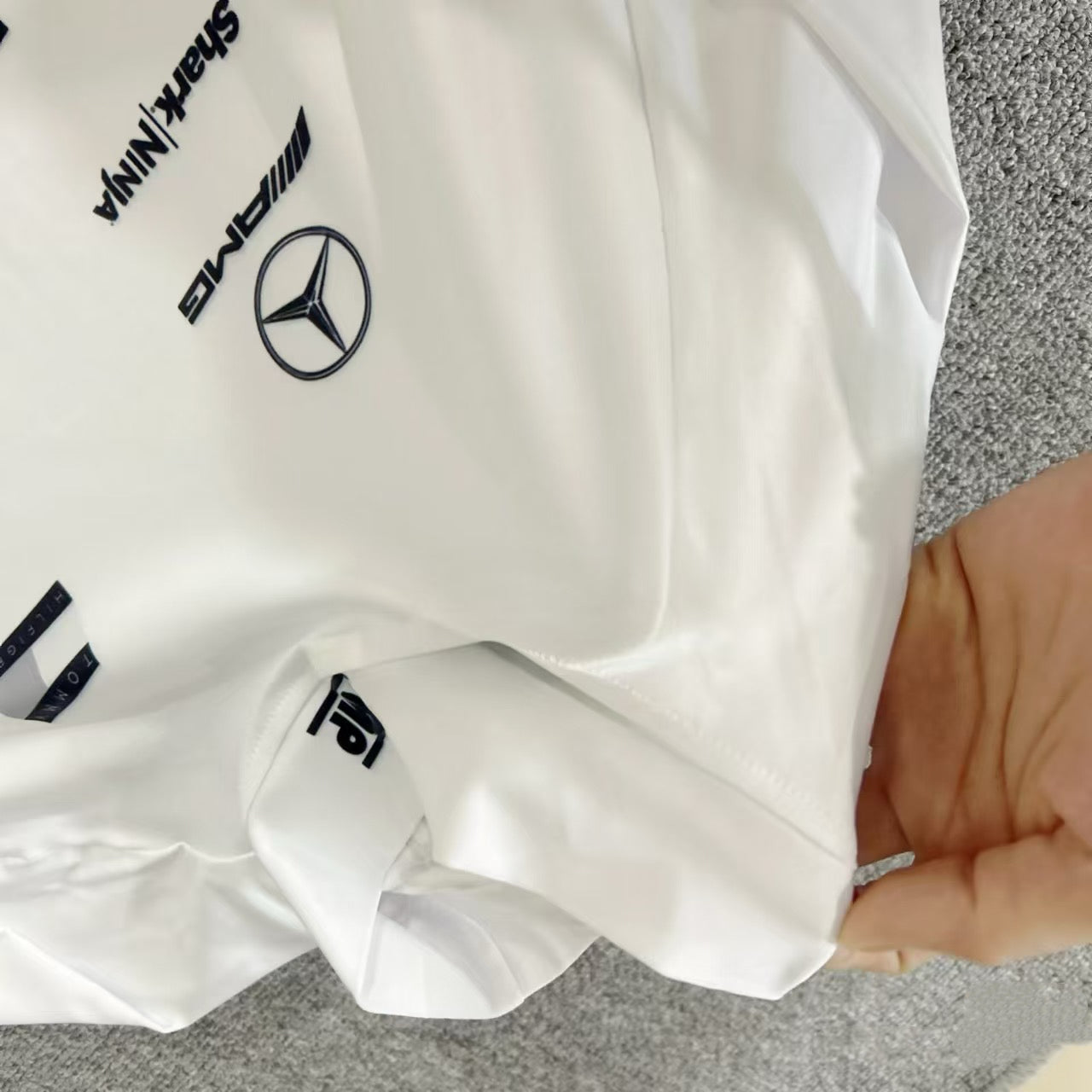 Brad Pitt same style F1 tight racing suit White