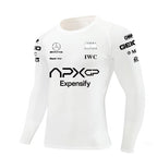 Brad Pitt same style F1 tight racing suit White