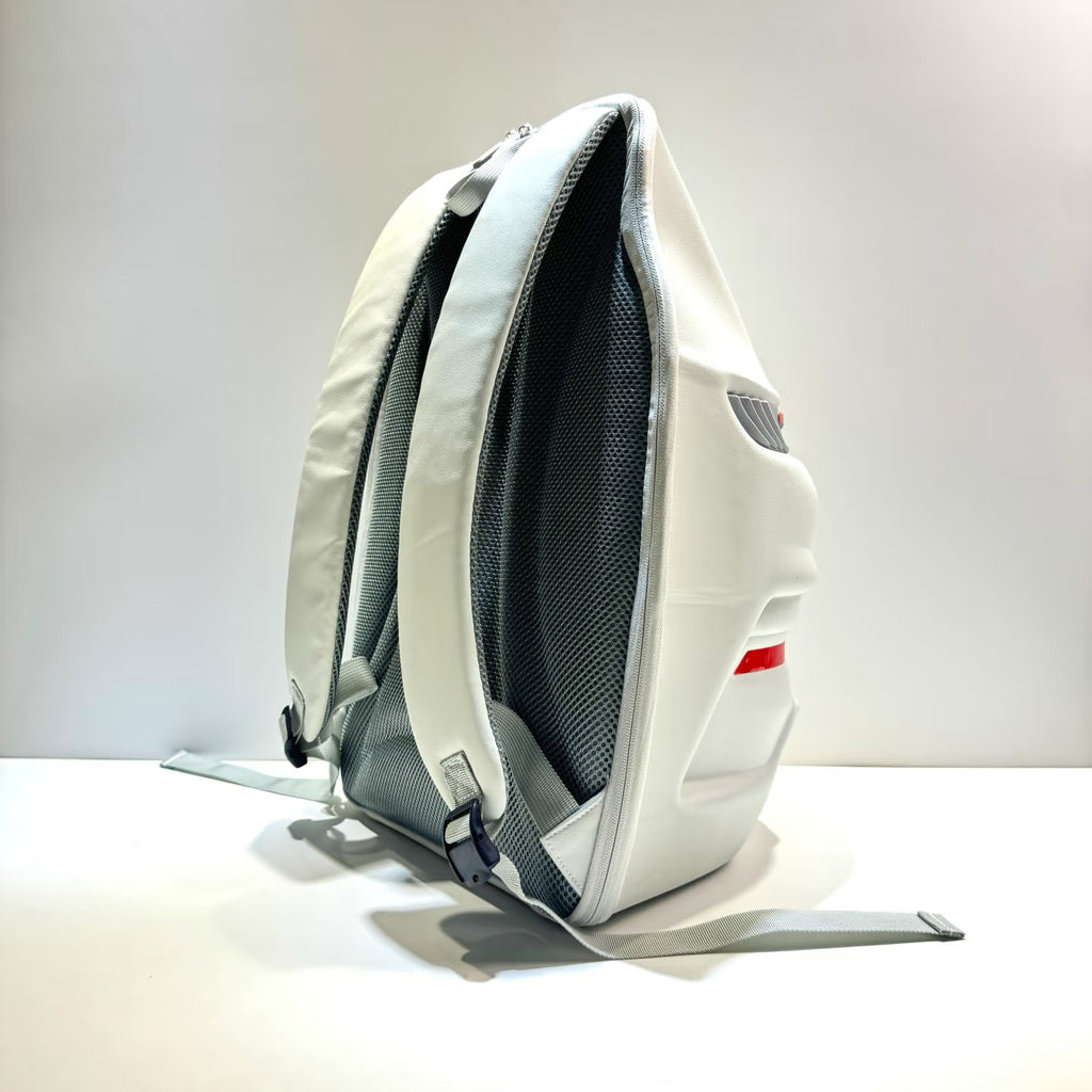 Porsche style backpack  White color