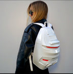 Porsche style backpack  White color