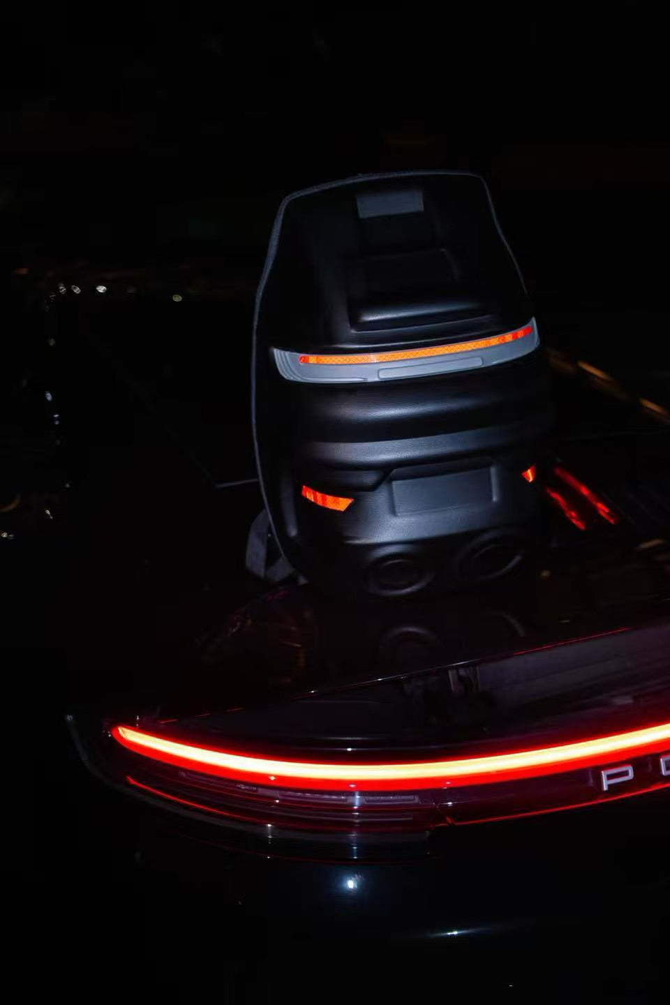 Porsche style backpack  black color