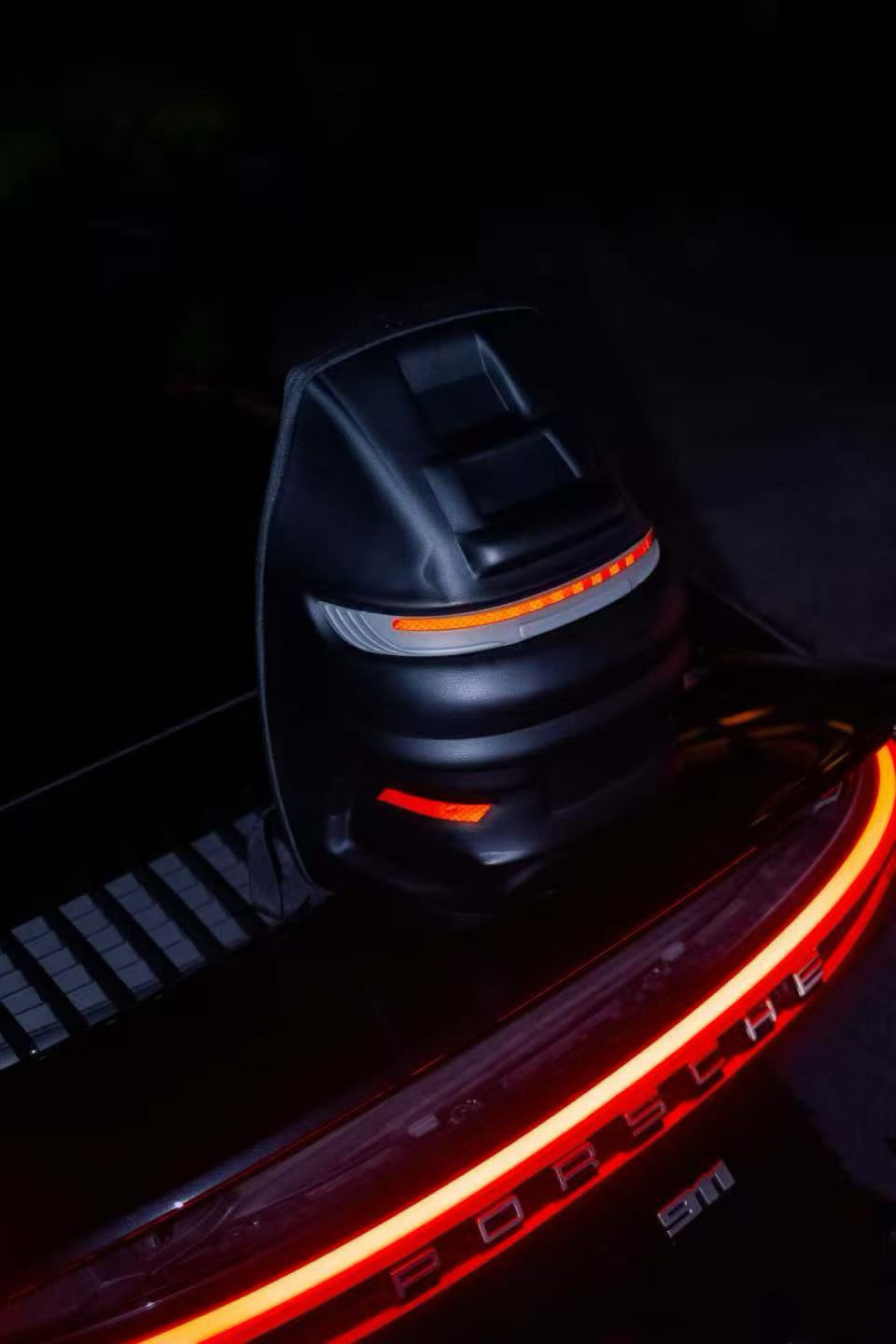 Porsche style backpack  black color