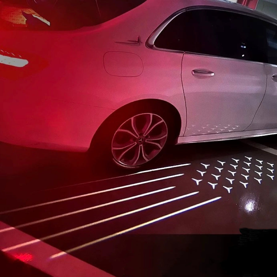 Mercedes Benz Door Wing  Mirror with Projection Logo 024