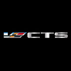 CADILLAC CTS LOGO PROJECTOT LIGHTS Nr.2589 (quantity 1 = 2 Logo Films /2 door lights）
