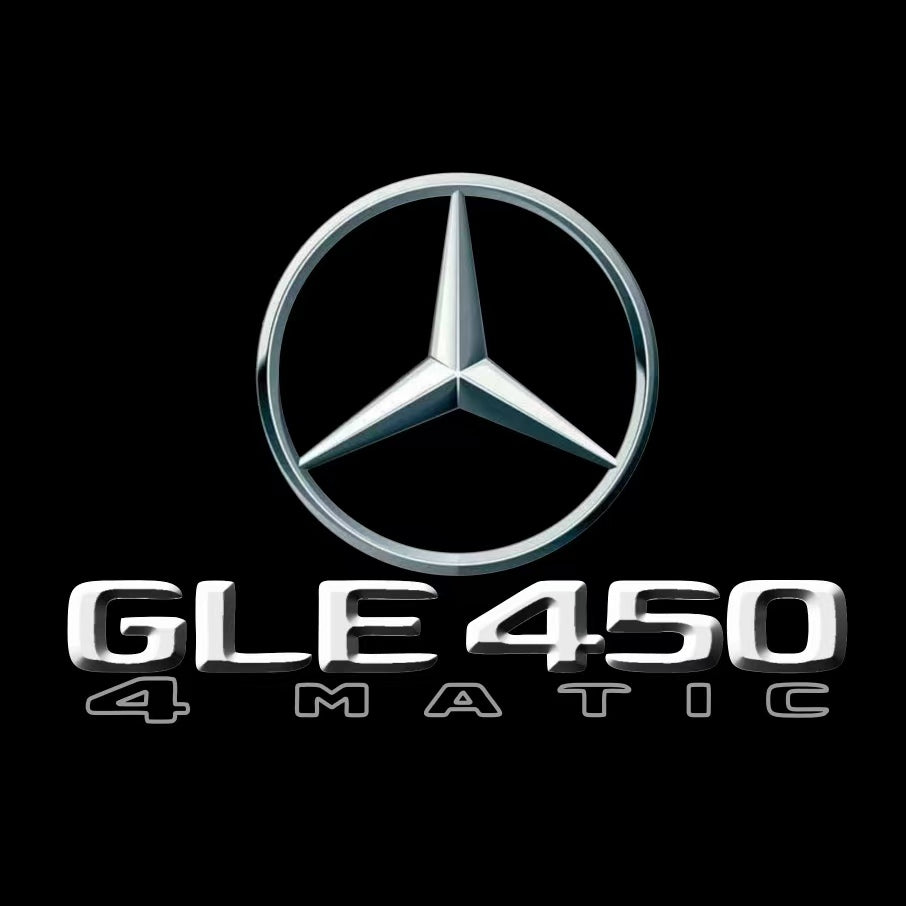 MERCEDES BENZ GLE 450 LOGO PROJECTOT LIGHTS  (quantity 1 = 1 set /2 door lights with 2 logo films)Nr.02M456