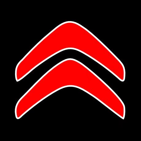 CITROËN ORIGINAL LOGO PROJECTOT LIGHTS Nr.2801 (quantità 1 = 2 pellicole logo /2 luci porta） 