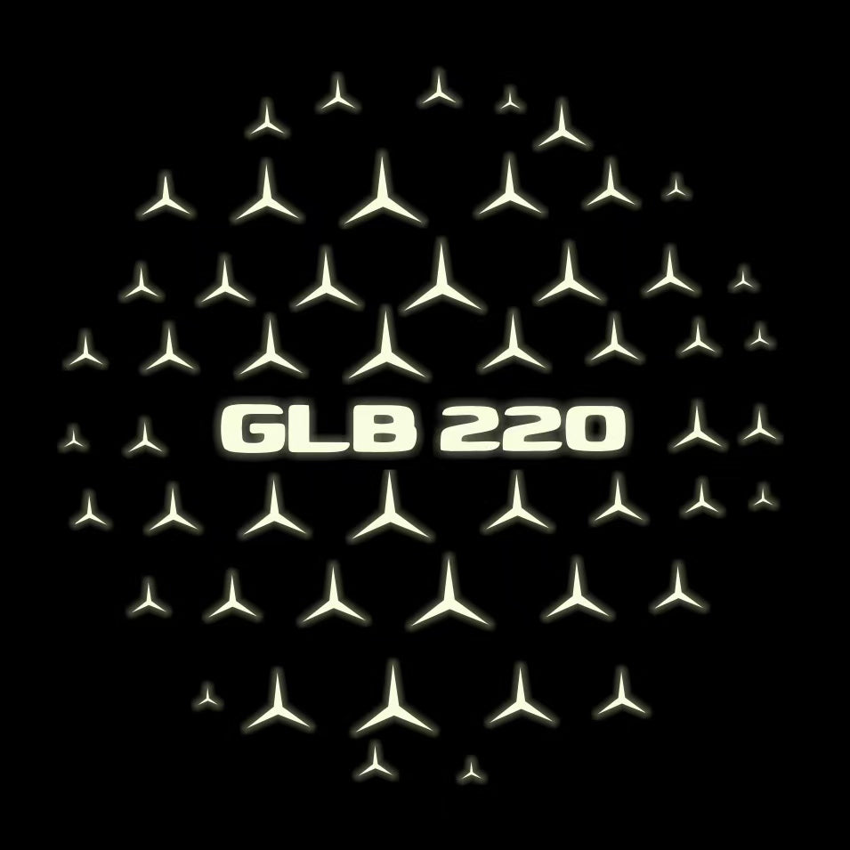 MERCEDES BENZ GLB 220 LOGO PROJECTOT LIGHTS  (quantity 1 = 1 set /2 door lights with 2 logo films)Nr.02M421