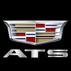 CADILLAC ATS LOGO PROJECTOT LIGHTS Nr.2647 (quantity 1 = 2 Logo Films /2 door lights）