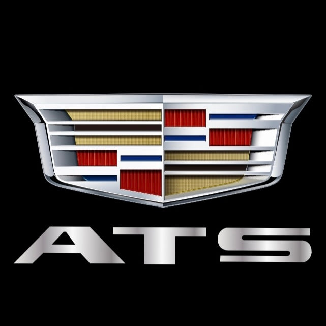 CADILLAC ATS LOGO PROJECTOT LIGHTS Nr.2647 (quantity 1 = 2 Logo Films /2 door lights）