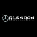 MERCEDES BENZ GLS 500d LOGO PROJECTOT LIGHTS  (quantity 1 = 1 set /2 door lights with 2 logo films)Nr.02M474