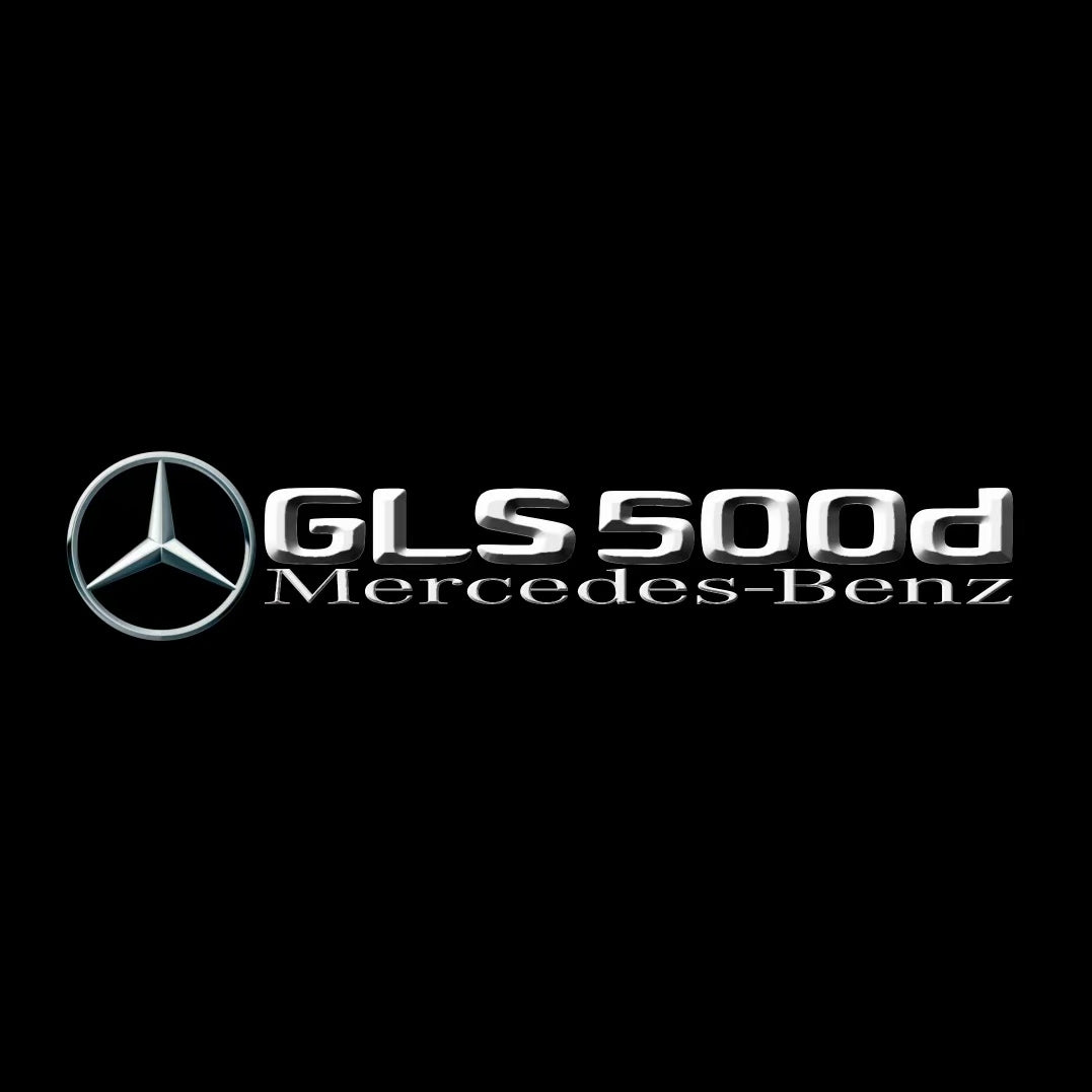 MERCEDES BENZ GLS 500d LOGO PROJECTOT LIGHTS  (quantity 1 = 1 set /2 door lights with 2 logo films)Nr.02M474