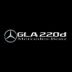 MERCEDES BENZ GLA 220d LOGO PROJECTOT LIGHTS  (quantity 1 = 1 set /2 door lights with 2 logo films)Nr.02M411