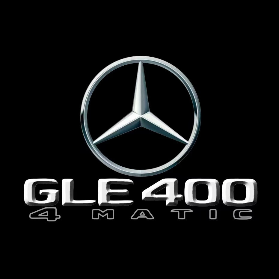MERCEDES BENZ GLE 400 LOGO PROJECTOT LIGHTS  (quantity 1 = 1 set /2 door lights with 2 logo films)Nr.02M461