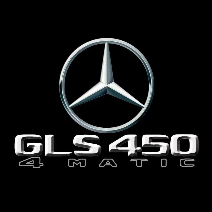 MERCEDES BENZ GLS 450 LOGO PROJECTOT LIGHTS  (quantity 1 = 1 set /2 door lights with 2 logo films)Nr.02M470