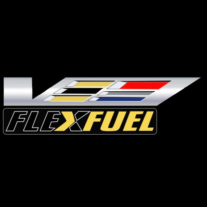 CADILLAC FLEXFUEL LOGO PROJECTOT LIGHTS Nr.2610 (quantity 1 = 2 Logo Films /2 door lights）